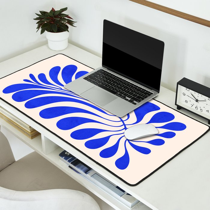 Electrik Blue Ferns: Matisse Edition Desk Mat Gallery Image 2