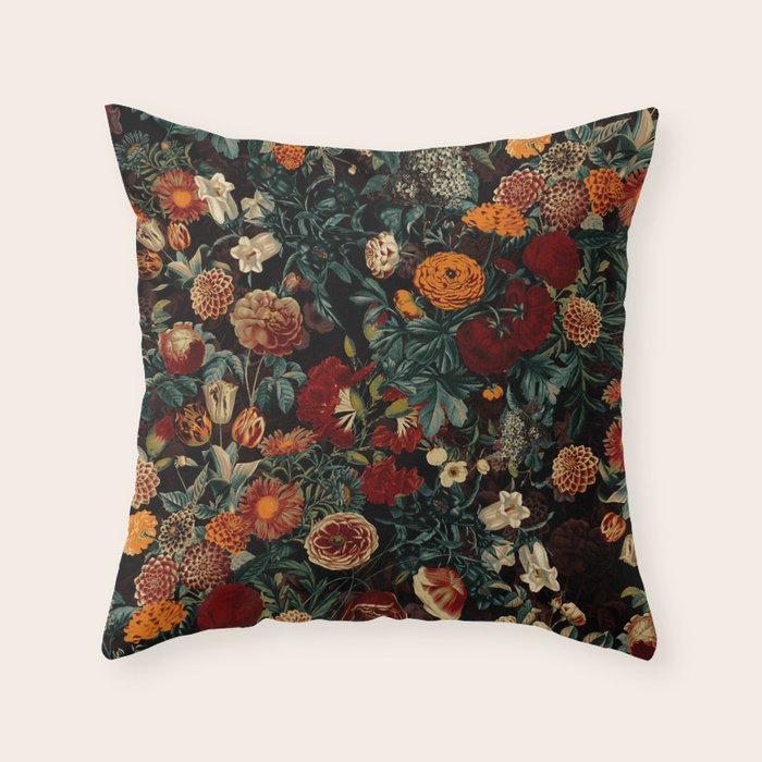 sex in the uk popup限定 クッション インテリア EXOTIC GARDEN - NIGHT XXI Throw Pillow – Society6