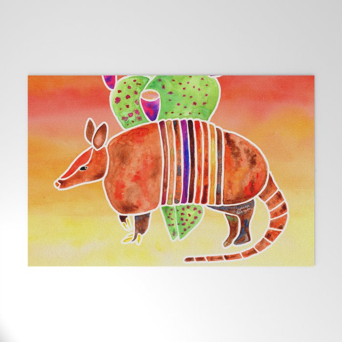 Armadillo and Cactus