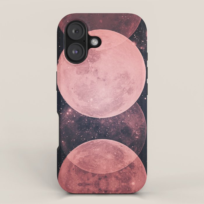 Pink Moon Phases iPhone Case  Society6