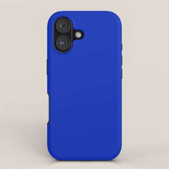 ROYAL BLUE Solid Color Plain Bold Vibrant Blue Shade iPhone Case