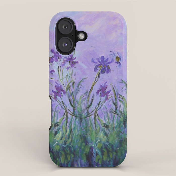 Claude Monet Lilac Irises iPhone Case  Society6