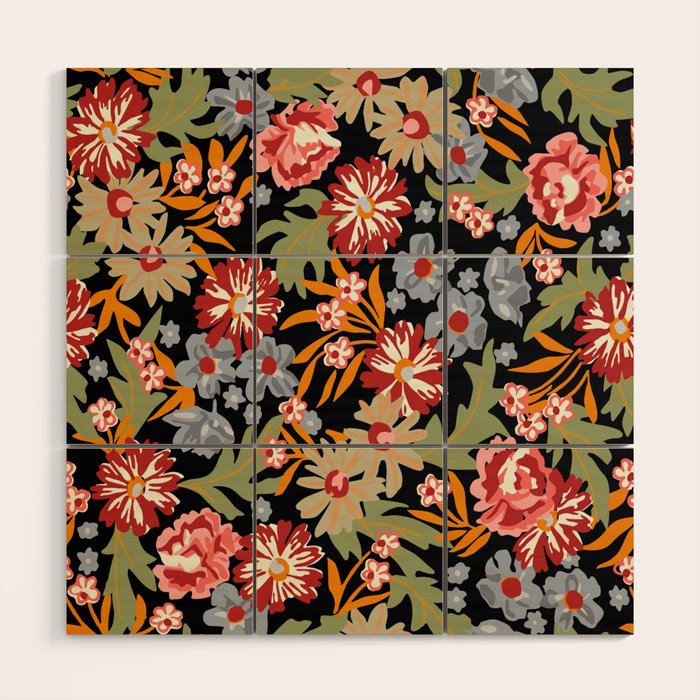 Grandma's Vintage Floral Wood Wall Art – Society6