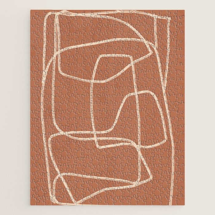 Abstract line art 22 Jigsaw Puzzle – Society6