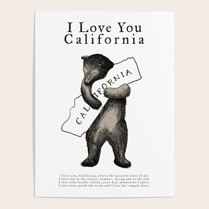 i love you california Poster – Society6
