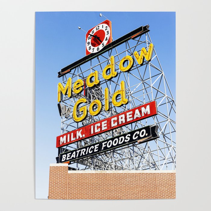 Tulsa Oklahoma Photography x Meadow Gold Vintage Neon Sign Route