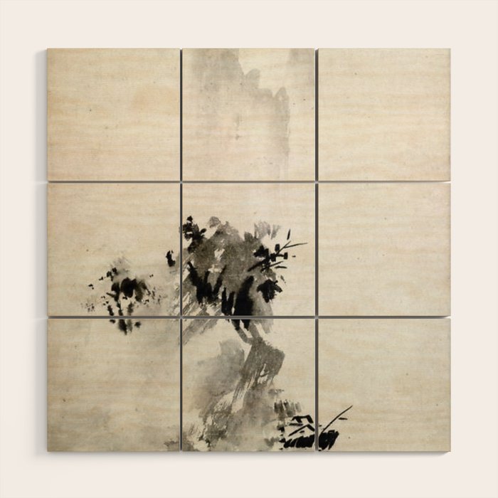 Sesshu Toyo Haboku - Sansui Landscape Wood Wall Art – Society6