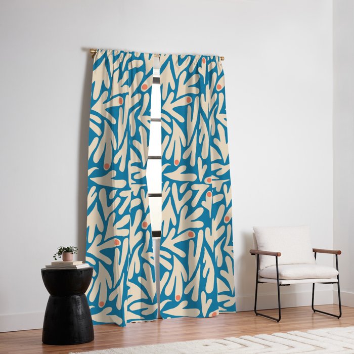 Henri Matisse Abstract Tropical Cut Out Pattern II Window Curtain