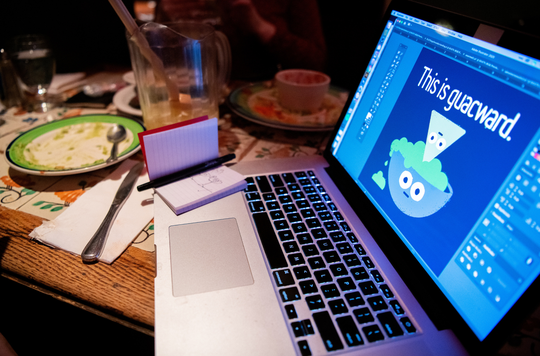 David Olenick's illustration process