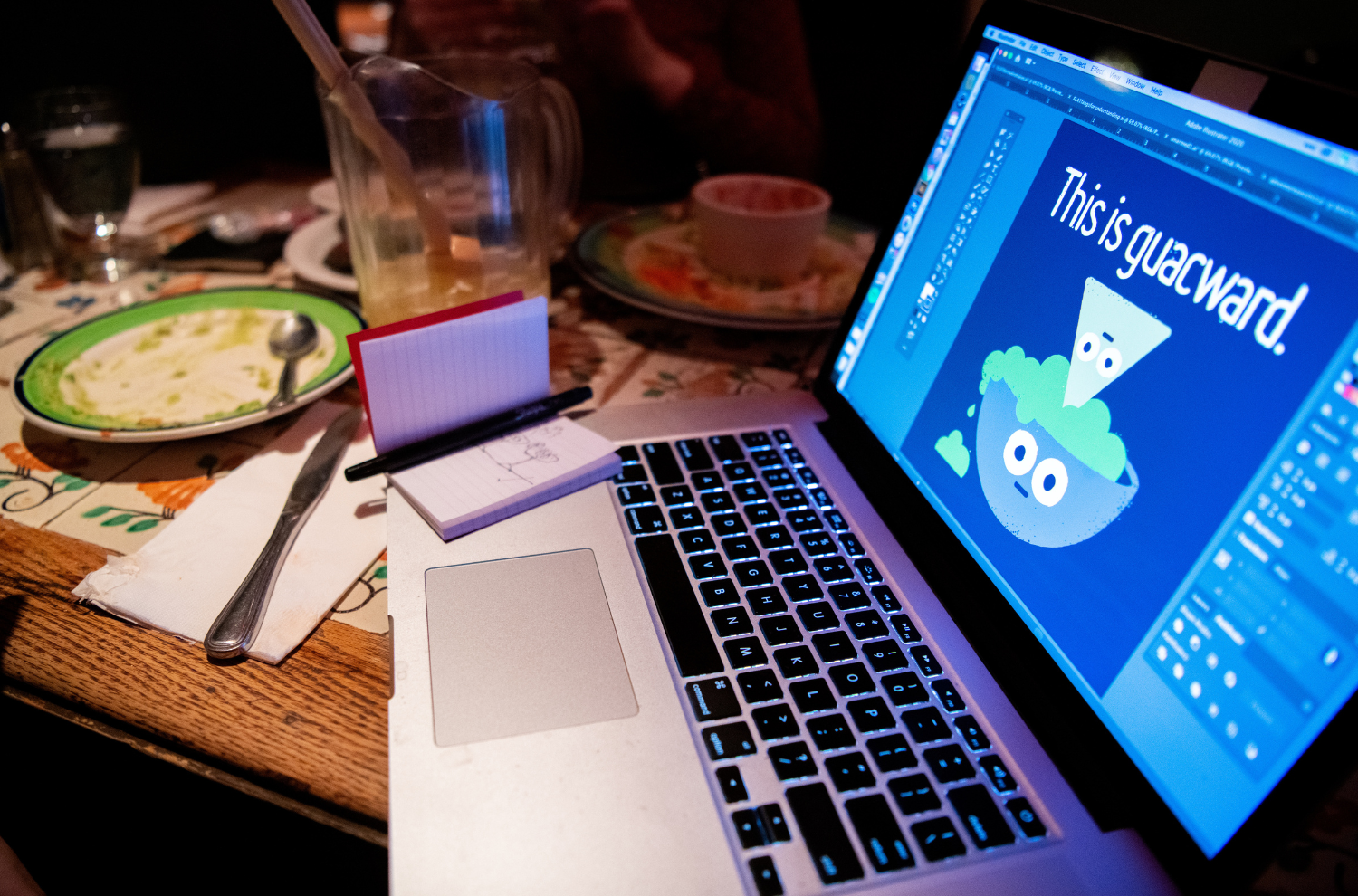 David Olenick's illustration process