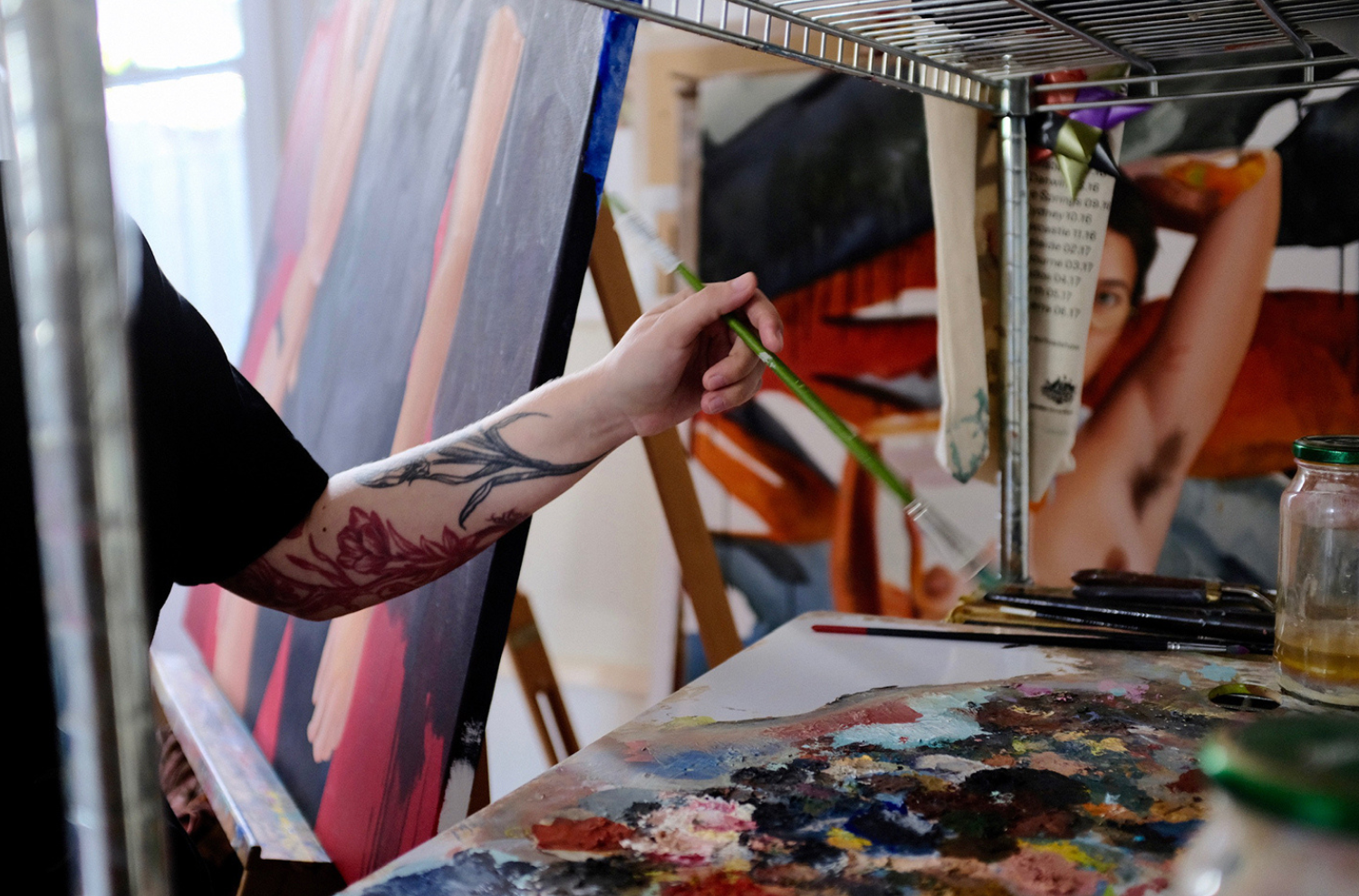Kim Leutwyler painting