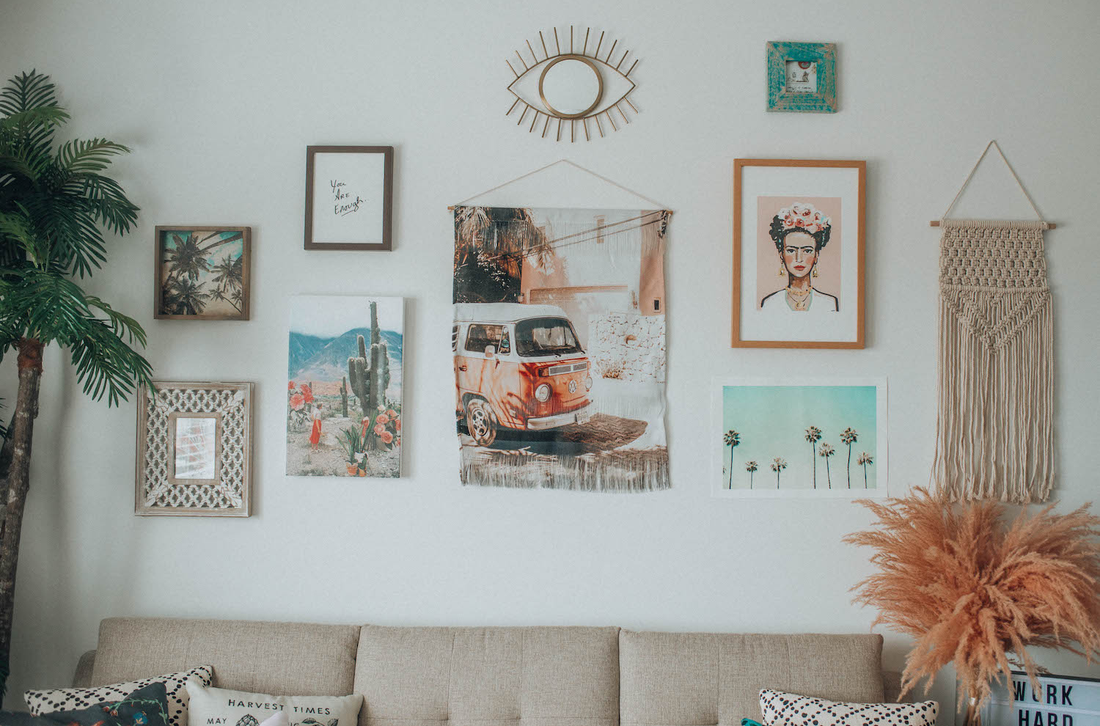 Wall art in an apartment