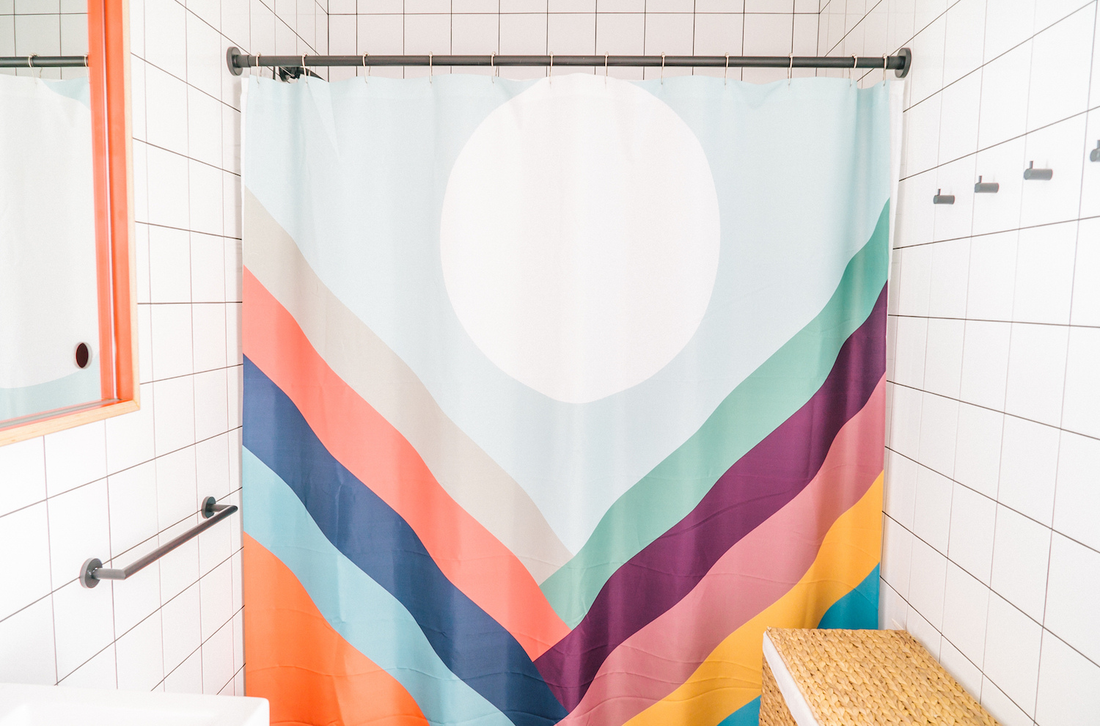 Sunny shower curtain