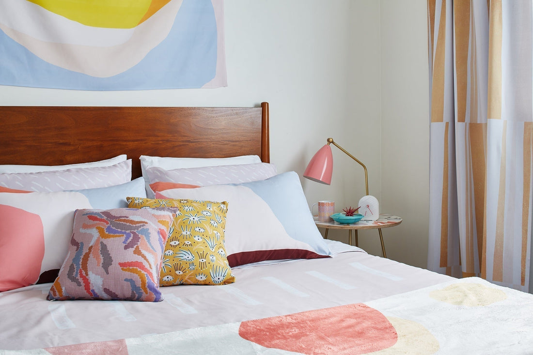 A decorated bedroom