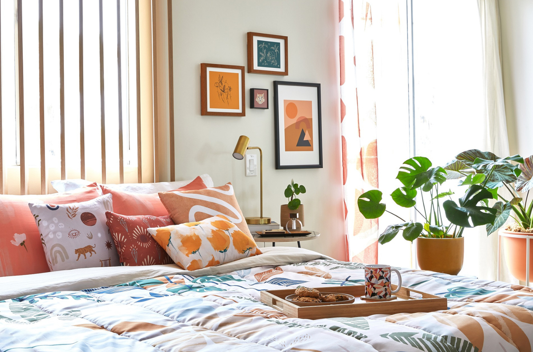 Decorated bedroom 