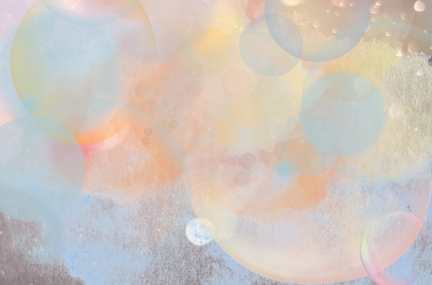 A painting of bubbles
