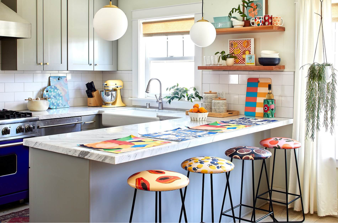 A decorated kitchen