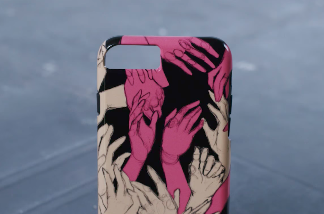 A patterned Iphone case