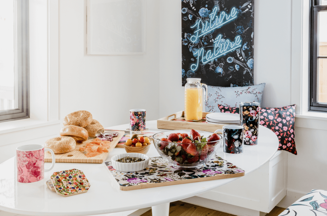 A decorated dining room