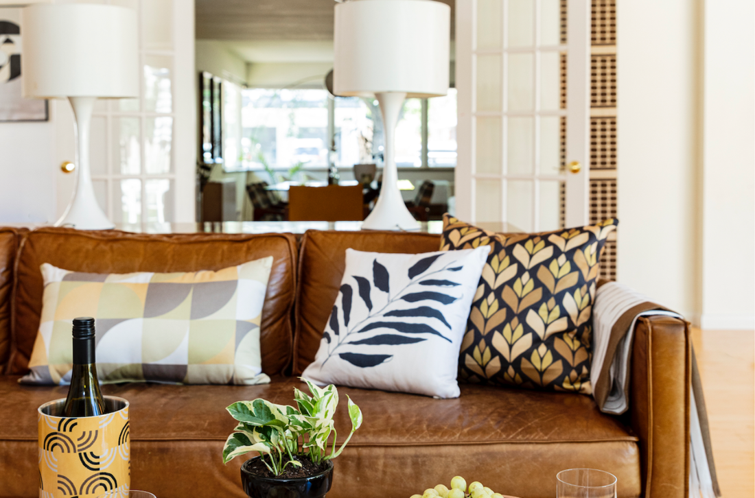 A decorated living room