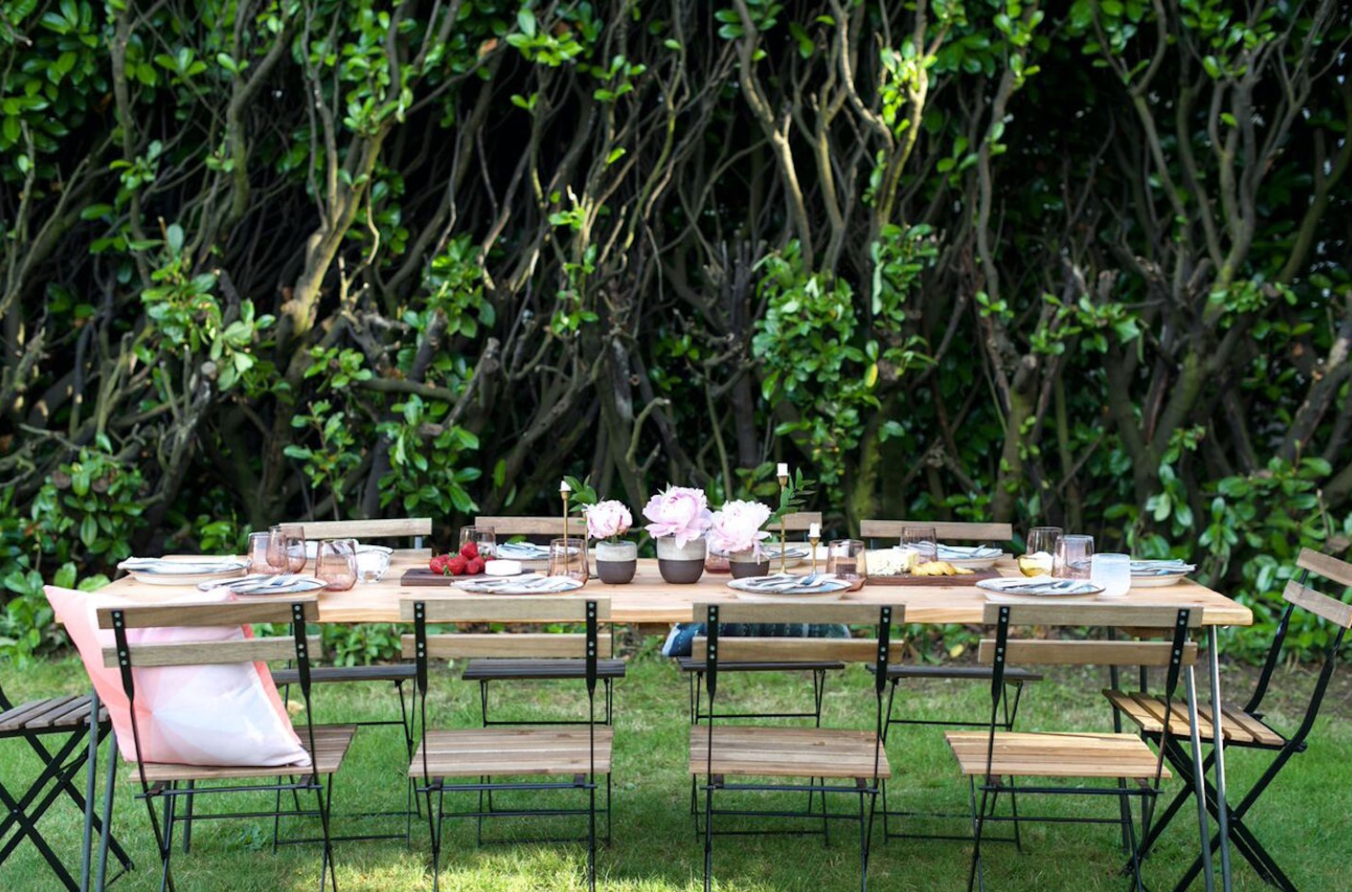 A summer party setup