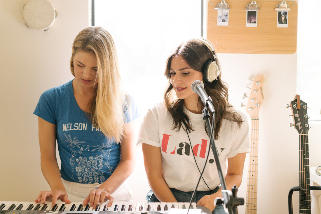 Briana Lane singing with piano