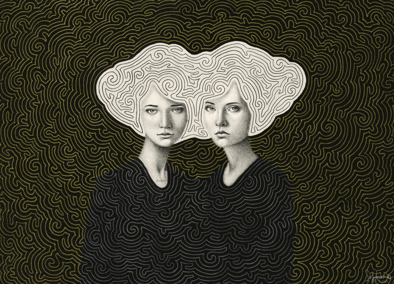 Society6 Hypnogifs: The Soothing Animation of Sofia Bonati's Gorgeous Portraits
