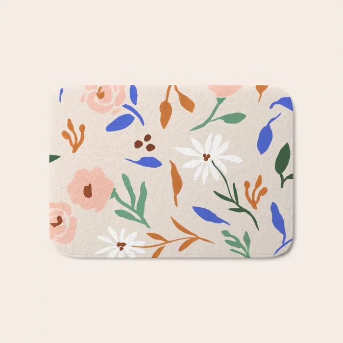Floral Bath Mats