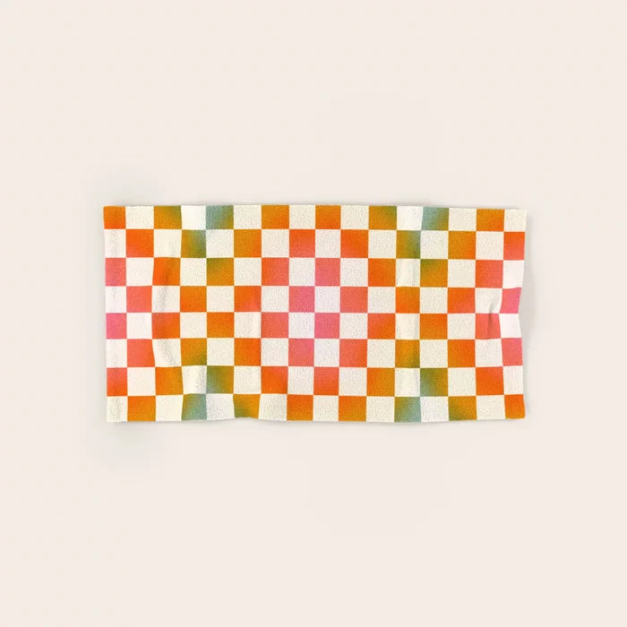 Checkered Bath & Hand Towels