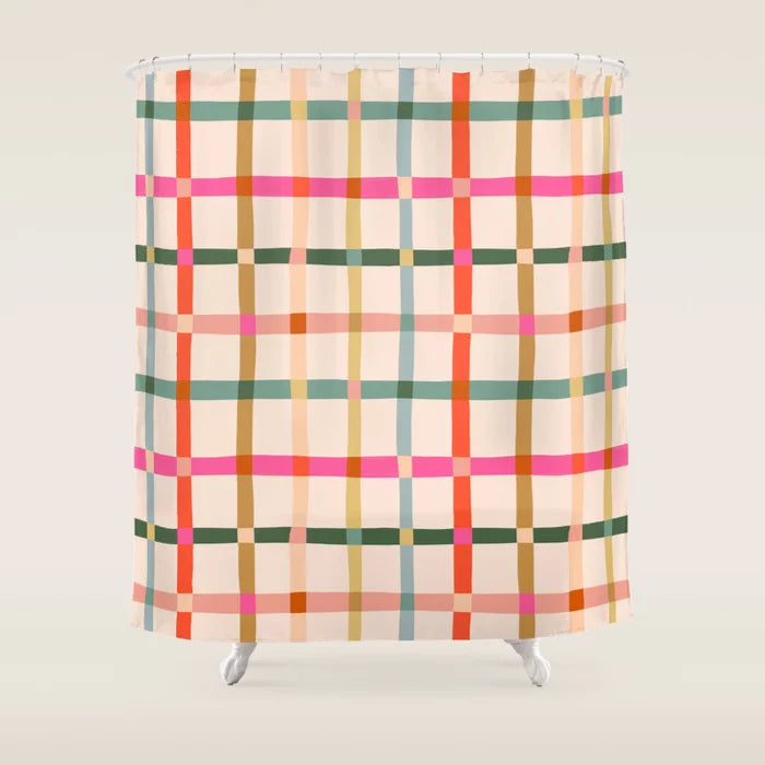Gingham & Checks Shower Curtains