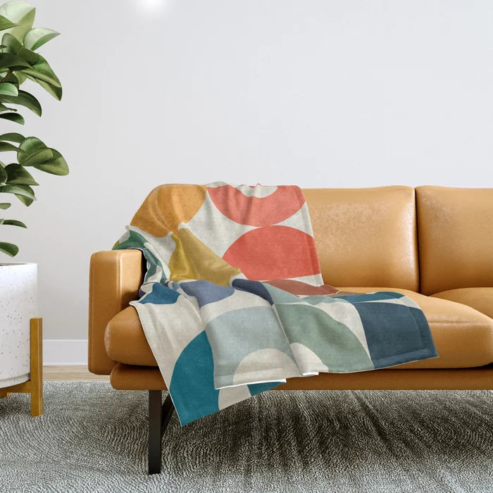 Mid-Century Modern Throw Blankets