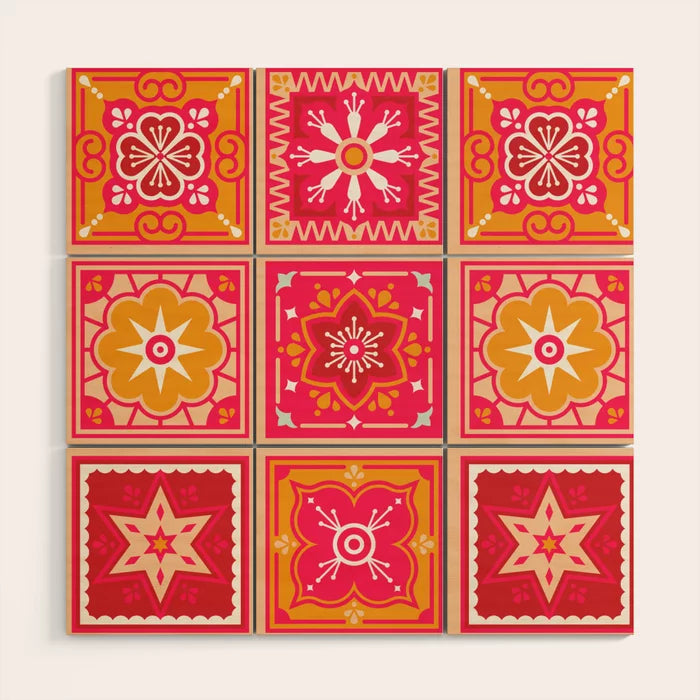 Tile Wood Wall Art