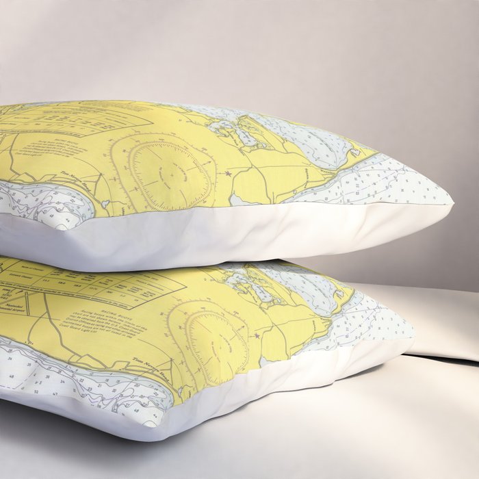 Vintage Map of Nantucket (1975) Pillow Sham Gallery Image 3