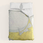 Vintage Map of Nantucket (1975) Comforter Gallery Image 6