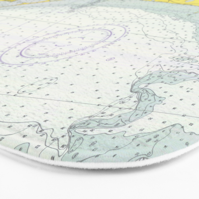 Vintage Map of Nantucket (1975) Bath Mat Gallery Image 3