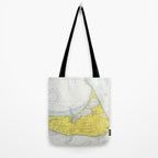 Vintage Map of Nantucket (1975) Tote Bag Gallery Image 2