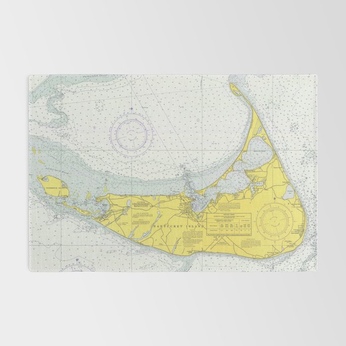 Vintage Map of Nantucket (1975) Rug Gallery Image 2