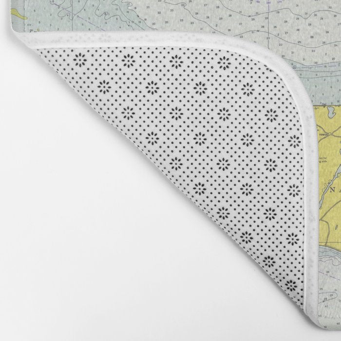 Vintage Map of Nantucket (1975) Bath Mat Gallery Image 2