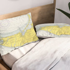 Vintage Map of Nantucket (1975) Pillow Sham Gallery Image 2