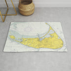 Vintage Map of Nantucket (1975) Rug Gallery Image 1