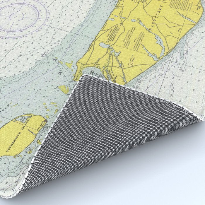 Vintage Map of Nantucket (1975) Rug Gallery Image 4
