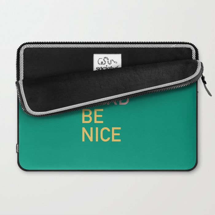 work hard be nice Laptop Sleeve Gallery Image 2