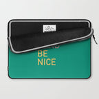 work hard be nice Laptop Sleeve Gallery Image 2
