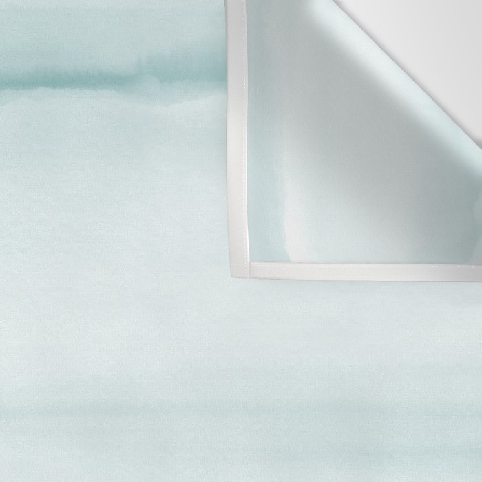Ocean Sky // Surf Waves Teal Blue Green Water Clouds Watercolor Painting Beach Bathroom Decor Wall Tapestry Gallery Image 3