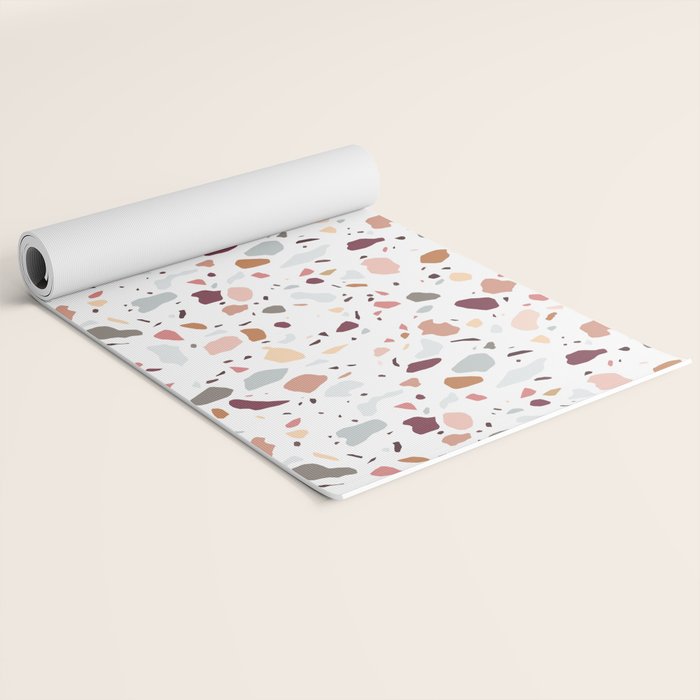 Terrazzo marble pattern Yoga Mat Gallery Image 2