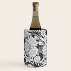 Vintage bohemian black white roses country floral Wine Chiller Gallery Image 2