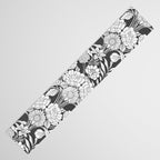 Vintage bohemian black white roses country floral Table Runner Gallery Image 3