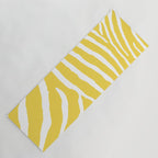Zebra Wild Animal Print 240 Yellow Yoga Mat Gallery Image 1