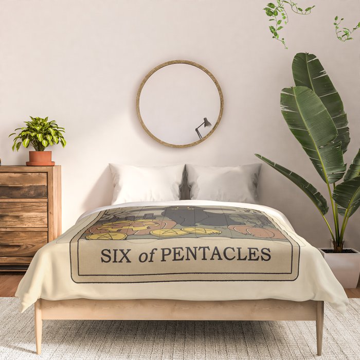 Six of Pentacles Comforter Gallery Image 3