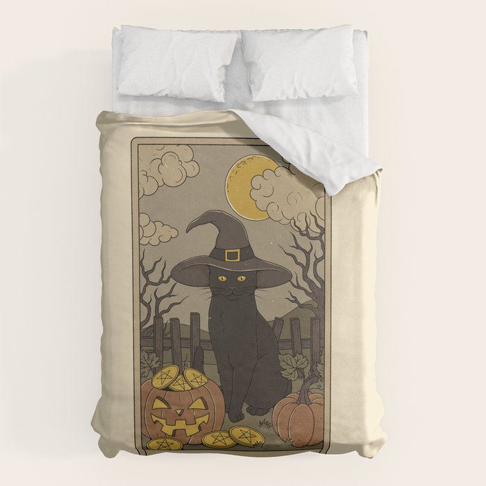 Six of Pentacles Duvet Cover Gallery Image 1